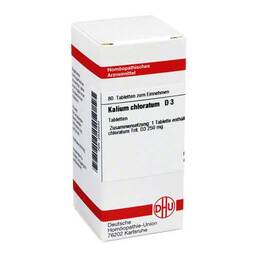 Abbildung: Kalium chloratum D 3 Tabletten Tabletten, 80 St PZN 02632230