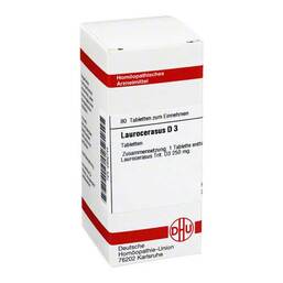 Abbildung: DHU Laurocerasus D 3 Tabletten Tabletten, 80 St PZN 02632744