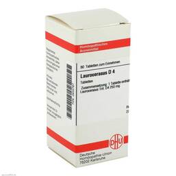 Abbildung: DHU Laurocerasus D 4 Tabletten Tabletten, 80 St PZN 02632767