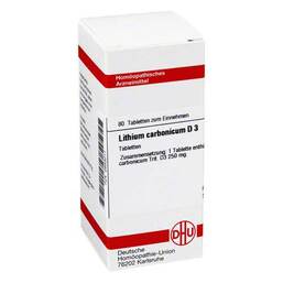 Abbildung: Lithium carbonicum D 3 Tabletten Tabletten, 80 St PZN 02633011
