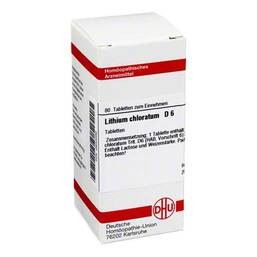 Abbildung: DHU Lithium chloratum D 6 Tabletten Tabletten, 80 St PZN 02633086