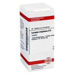 Abbildung: DHU Lycopus virg. D 6 Tabletten Tabletten, 80 St PZN 02633264