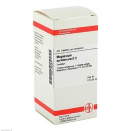 Abbildung: Magnesium carbonicum D 3 Tabletten Tabletten, 200 St PZN 02633287