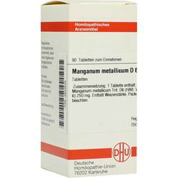 Abbildung: Manganum metallicum D 6 Tabletten Tabletten, 80 St PZN 02633525