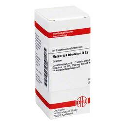 Abbildung: DHU Mercurius bijodatus D 12 Tabletten 80 St, Tabletten PZN 02633695