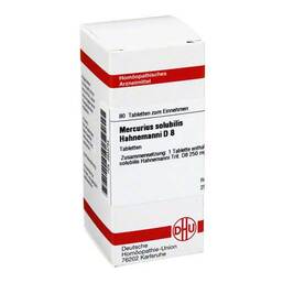 Abbildung: DHU Mercurius solubilis D 8 Tablett Tabletten, 80 St PZN 02633784