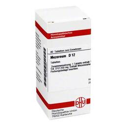 Abbildung: Mezereum D 12 Tabletten Tabletten, 80 St PZN 02633927
