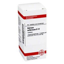 Abbildung: Natrium sulfuricum D 12 Tabletten Tabletten, 80 St PZN 02634312