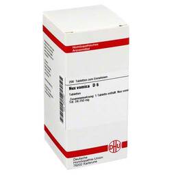 Abbildung: DHU Nux vomica D 6 Tabletten Tabletten, 200 St PZN 02634387