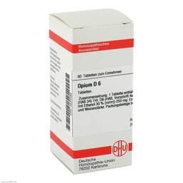 Abbildung: DHU Opium D 6 Tabletten Tabletten, 80 St PZN 02634499