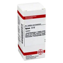 Abbildung: Opium D 12 Tabletten Tabletten, 80 St PZN 02634513