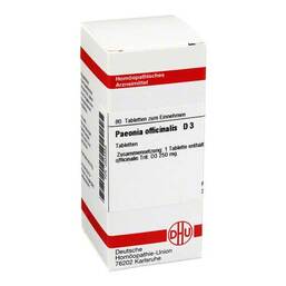 Abbildung: DHU Paeonia officinalis D 3 Tabletten Tabletten, 80 St PZN 02634559