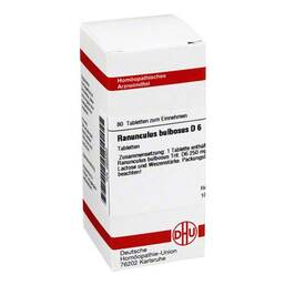 Abbildung: DHU Ranunculus Bulbosus D 6 Tabletten Tabletten, 80 St PZN 02635352