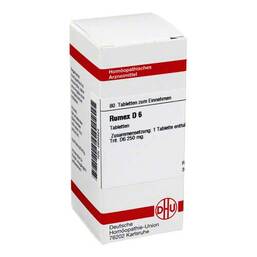 Abbildung: Rumex D 6 Tabletten Tabletten, 80 St PZN 02635524