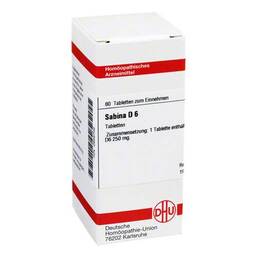 Abbildung: Sabina D 6 Tabletten Tabletten, 80 St PZN 02635702