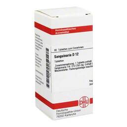 Abbildung: DHU Sanguinaria D 12 Tabletten Tabletten, 80 St PZN 02635783