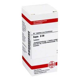 Abbildung: DHU Sepia D 30 Tabletten Tabletten, 80 St PZN 02635984