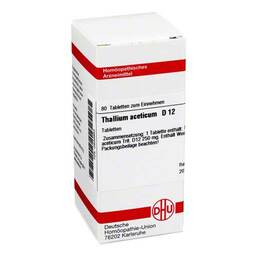 Abbildung: DHU Thallium aceticum D 12 Tabletten Tabletten, 80 St PZN 02636883
