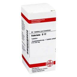 Abbildung: DHU Valeriana D 12 Tabletten Tabletten, 80 St PZN 02637121