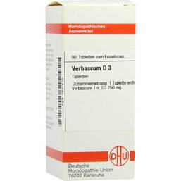 Abbildung: Verbascum D 3 Tabletten Tabletten, 80 St PZN 02637210