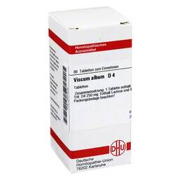 Abbildung: DHU Viscum album D 4 Tabletten Tabletten, 80 St PZN 02637316