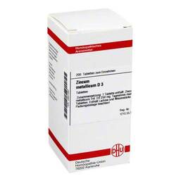 Abbildung: DHU Zincum metallicum D 3 Tabletten Tabletten, 200 St PZN 02637397