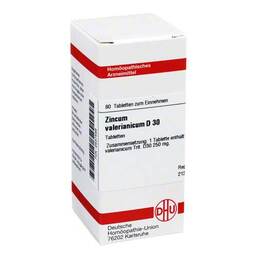 Abbildung: DHU Zincum valerianicum D 30 Tabletten Tabletten, 80 St PZN 02637598