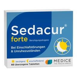 Abbildung: Sedacur forte Beruhigungsdragees Überzogene Tabletten, 60 St PZN 02647390