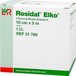 Abbildung: Rosidal Elko 10cmx5m Kurzzugbinde 2 St, Binden PZN 02647438