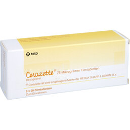 Abbildung: Cerazette Filmtabletten 6X28 St, Filmtabletten PZN 02647869