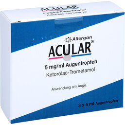 Abbildung: Acular 5 mg / ml Augentropfen 3X5 ml, Augentropfen PZN 02647958