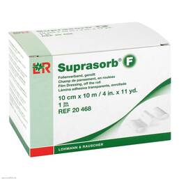 Abbildung: Suprasorb F Folien Wundverband 10cmx10m gerollt unsteril Verband, 1 St PZN 02650185