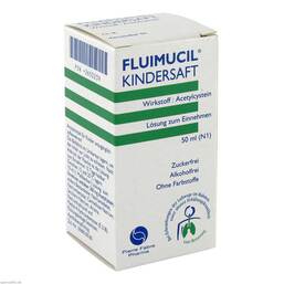 Abbildung: Fluimucil Kindersaft Lösung zum Einnehmen, 50 ml PZN 02650239