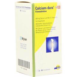 Abbildung: Calcium Dura Vit D3 Filmtabletten Filmtabletten, 50 St PZN 02654496