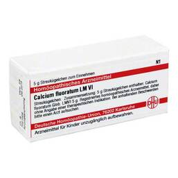 Abbildung: DHU LM Calcium fluoratum VI Globuli Globuli, 5 g PZN 02658850