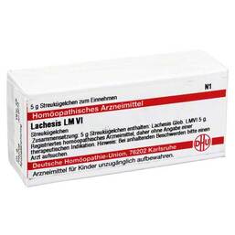 Abbildung: DHU LM Lachesis VI Globuli Globuli, 5 g PZN 02659588