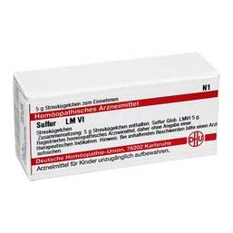 Abbildung: DHU LM Sulfur VI Globuli Globuli, 5 g PZN 02660114