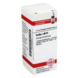 Abbildung: DHU LM Sulfur VI 10 ml, Dilution PZN 02669196