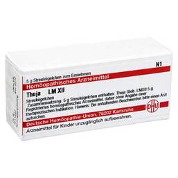 Abbildung: DHU LM Thuja XII Globuli Globuli, 5 g PZN 02679088
