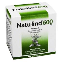 Abbildung: Natulind 600 mg überzogene Tabletten Überzogene Tabletten, 100 St PZN 02680772