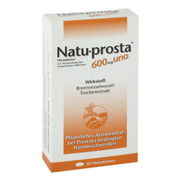 Abbildung: Natuprosta 600 mg uno Filmtabletten Filmtabletten, 30 St PZN 02680789