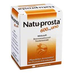 Abbildung: Natuprosta 600 mg uno Filmtabletten Filmtabletten, 60 St PZN 02680795