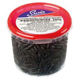 Abbildung: Salmix Salmiakpastillen zuck 250 g, Pastillen PZN 02686450