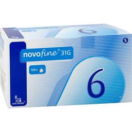Abbildung: Novofine 6 mm Kanülen 31 G Cpc Kanüle, 100 St PZN 02687515
