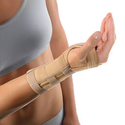 Abbildung: Bort Handgelenkstütze mit Aluschiene links small haut 1 St PZN 02688041