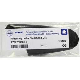 Abbildung: Fingerling Leder Größe 7 mit Bin 1 St PZN 02689833