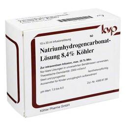 Abbildung: Natrium hydrogencarbonat 8,4% 10X20 ml, Infusionslösung PZN 02699926