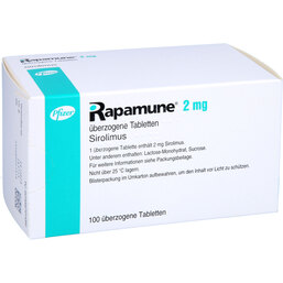 Abbildung: Rapamune 2 mg überzogene Tabletten 100 St, Überzogene Tabletten PZN 02701439