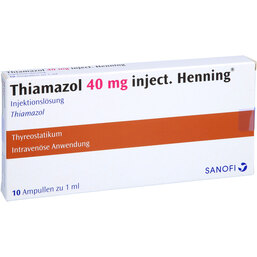 Abbildung: Thiamazol 40 mg Henning Injektion 10X1 ml, Ampullen PZN 02708654