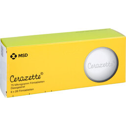 Abbildung: Cerazette Filmtabletten 6X28 St, Filmtabletten PZN 02710852